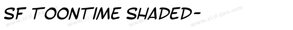 SF Toontime Shaded字体转换